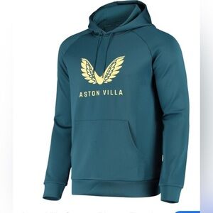 Aston Villa Castore , England UK Pullover Hoodie Size 4 Polyester Soft Winter